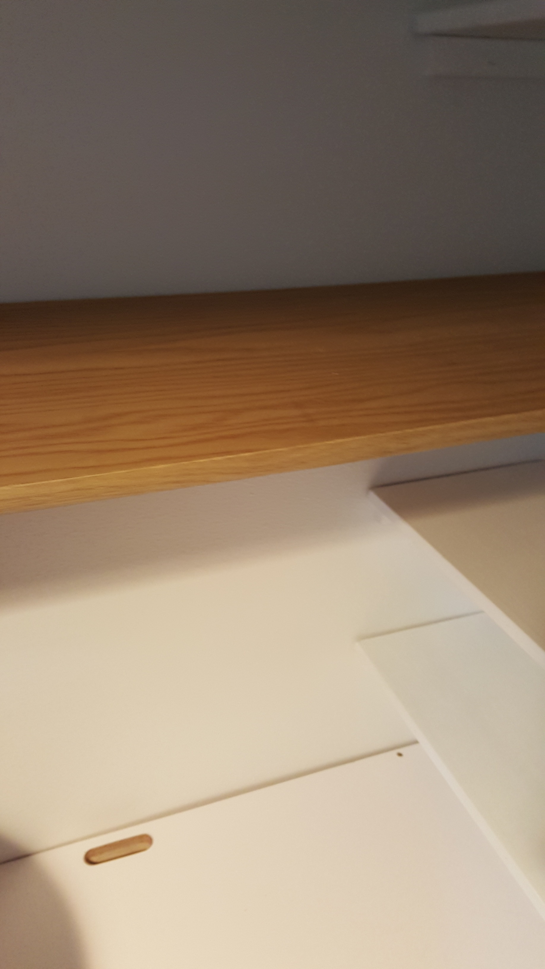 Shelving, before painting