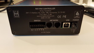 Two “ShackLAN” ports, no DB9